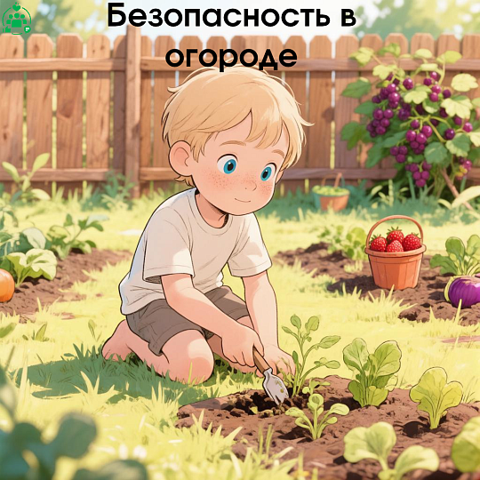 Безопасность детей на огороде